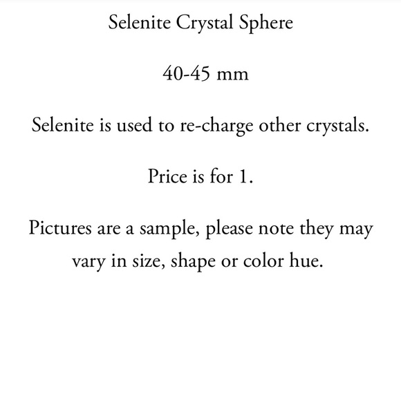Selenite Crystal Sphere - Picture 2 of 3